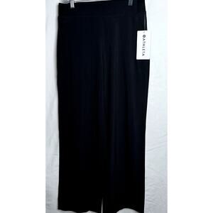 Athleta Brooklyn Heights Womens Size 2 Black Wide Leg Mid Rise NWT Pant